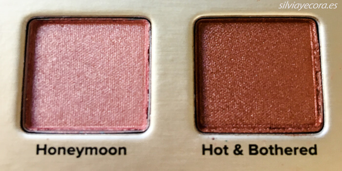 sombras honeymoon, hot y bothered paleta natural love